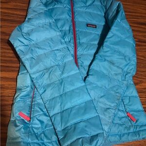 Patagonia Kids Light Blue Puffer Jacket